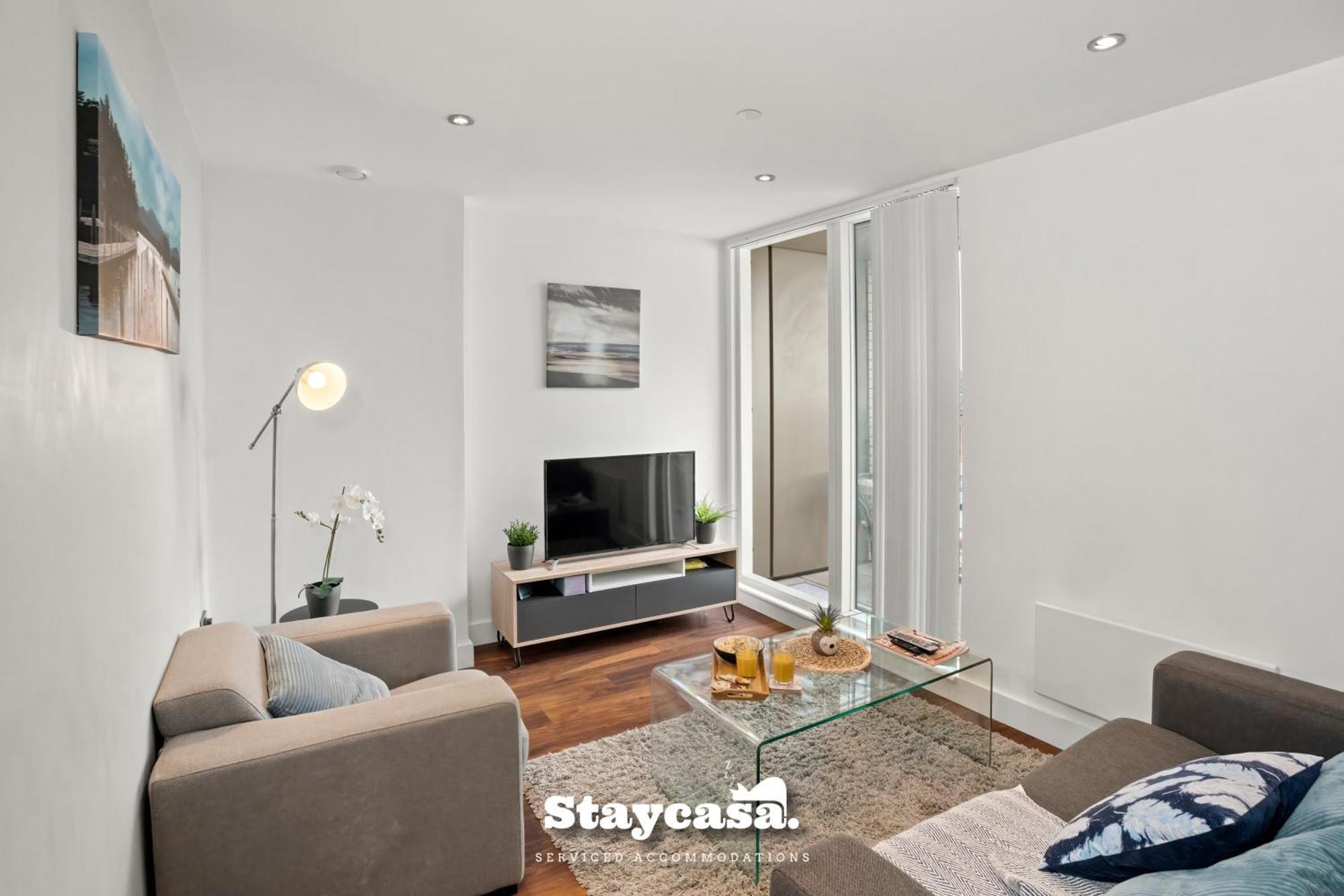 Spectacular Apartment Balcony View In City Centre مانشستر المظهر الخارجي الصورة