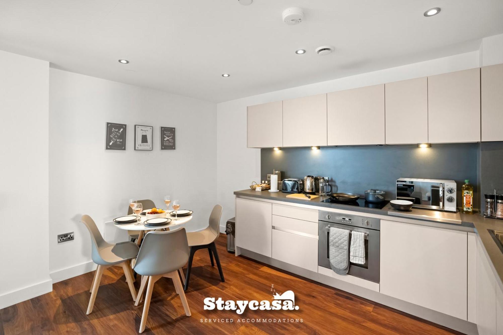 Spectacular Apartment Balcony View In City Centre مانشستر المظهر الخارجي الصورة