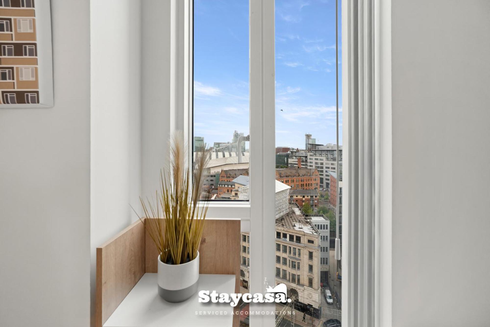 Spectacular Apartment Balcony View In City Centre مانشستر المظهر الخارجي الصورة
