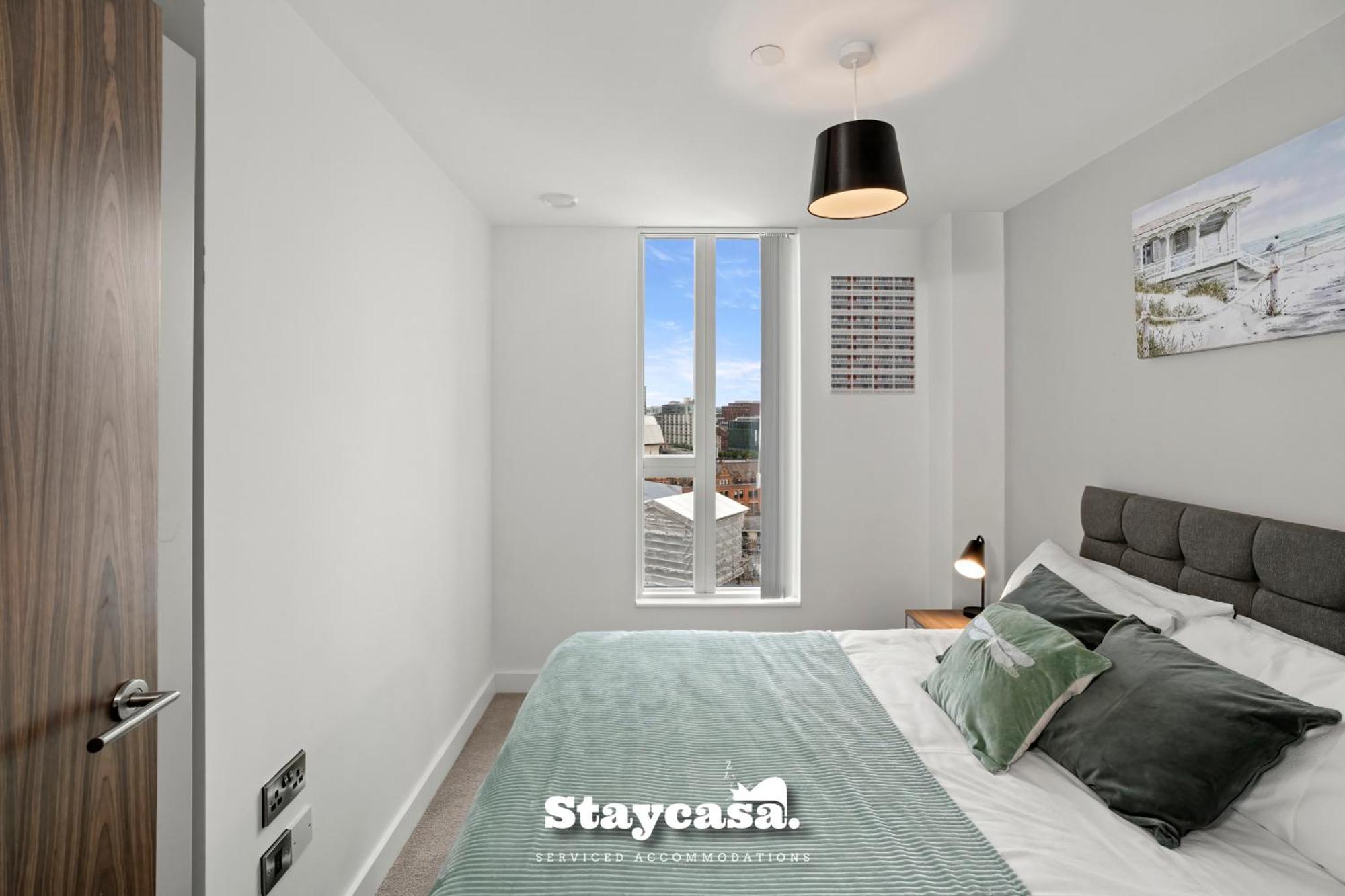 Spectacular Apartment Balcony View In City Centre مانشستر المظهر الخارجي الصورة