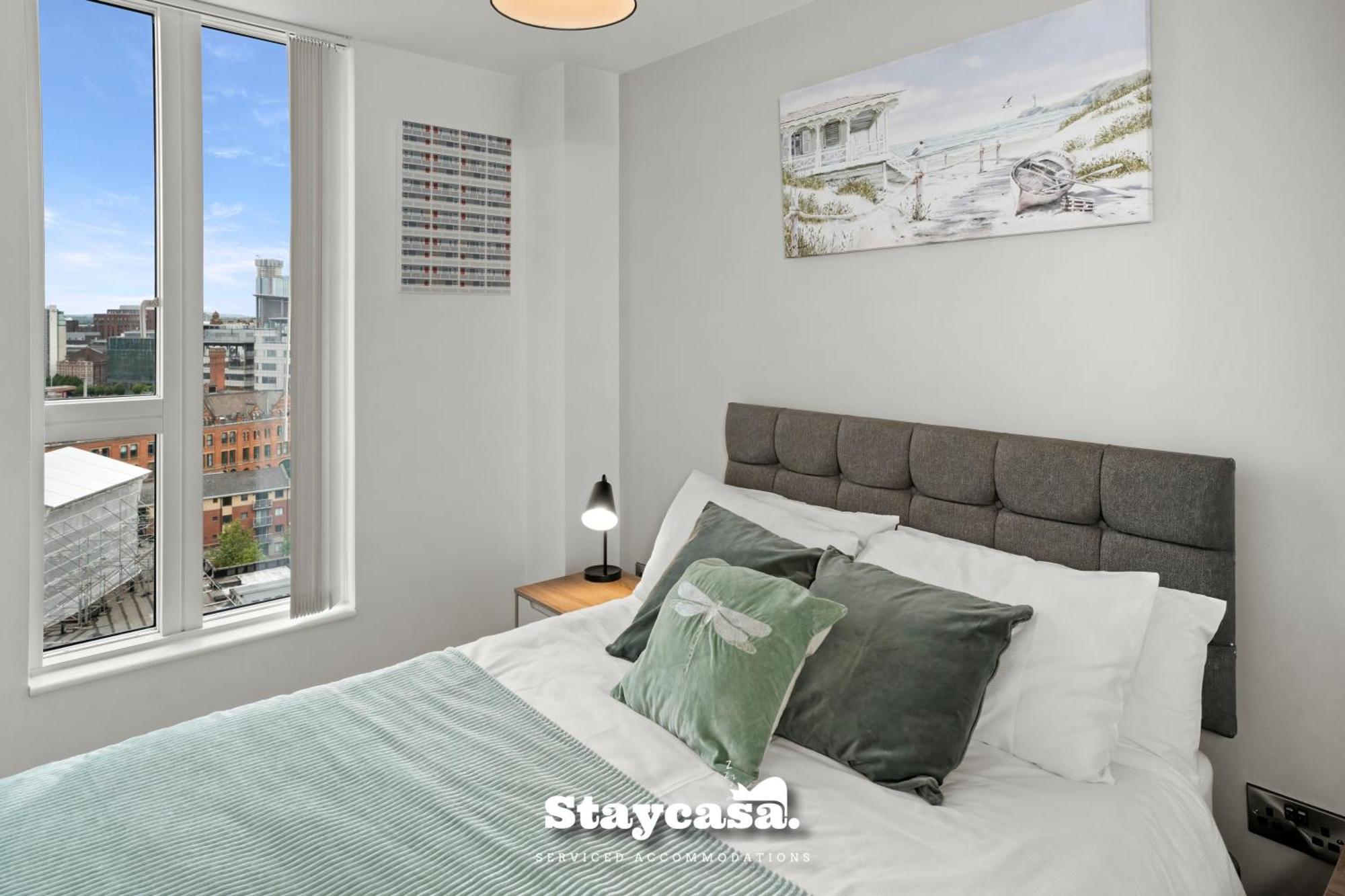 Spectacular Apartment Balcony View In City Centre مانشستر المظهر الخارجي الصورة