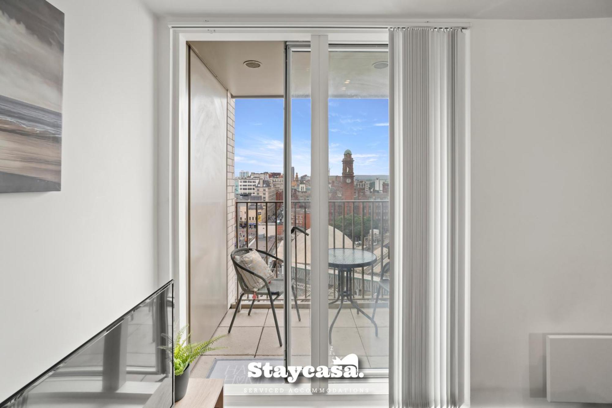 Spectacular Apartment Balcony View In City Centre مانشستر المظهر الخارجي الصورة