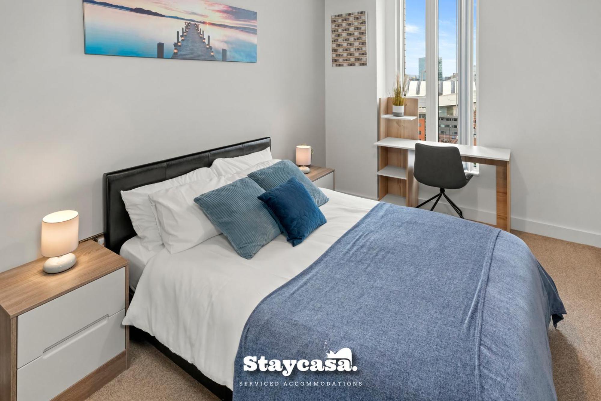 Spectacular Apartment Balcony View In City Centre مانشستر المظهر الخارجي الصورة